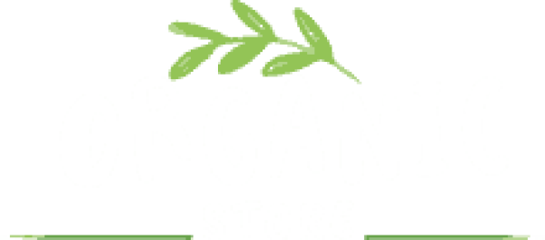 organic store white logo
